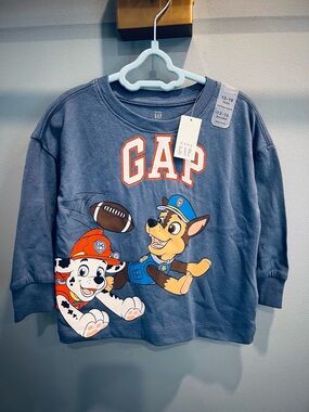 GAP Blue Paw Patrol Football Graphic Sweatshirt